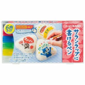 Asahi Kasei Permanent Marker for Saran Wrap Film 6 Colours Set