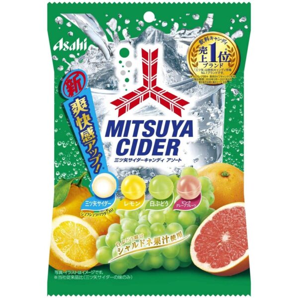 Asahi Mitsuya Cider Assorted Fruits Candy (Pack of 6)