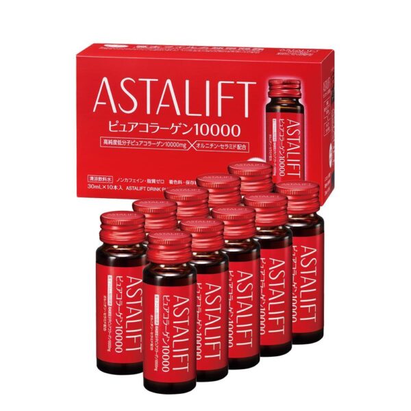 Astalift Drink Pure Collagen 10000 (Pack of 10 Bottles)