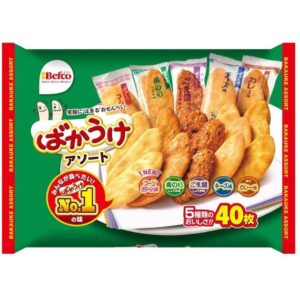 Befco Bakauke Senbei Rice Crackers 5 Flavors Assortment 40 Pieces