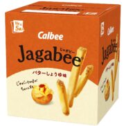 Calbee Jagabee Potato Sticks Snack Butter Soy Sauce (Pack of 3 Boxes)