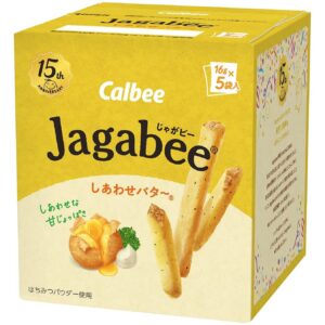 Calbee Jagabee Potato Sticks Snack Happy Butter 80g