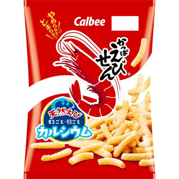 Calbee Kappa Ebisen Shrimp Flavored Chips 85g (Pack of 3 Bags)