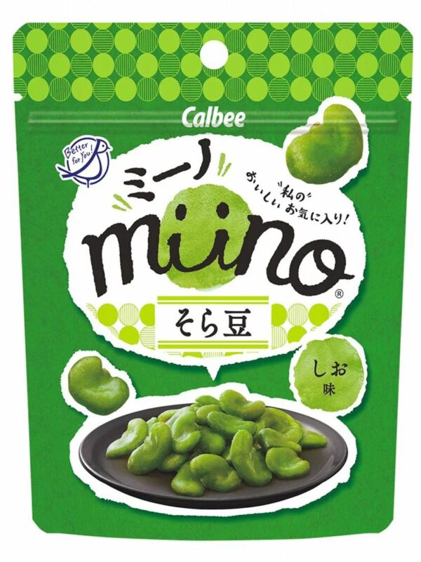 Calbee Miino Salted Green Broad Beans Chips 28g