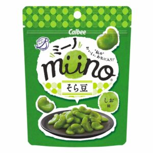 Calbee Miino Salted Green Broad Beans Chips (Pack of 12)