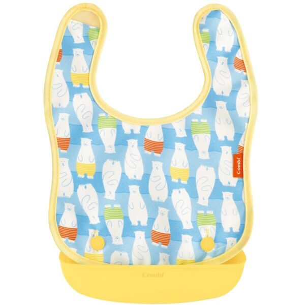 Combi Japan Easy Clean Baby Apron Polar Bear