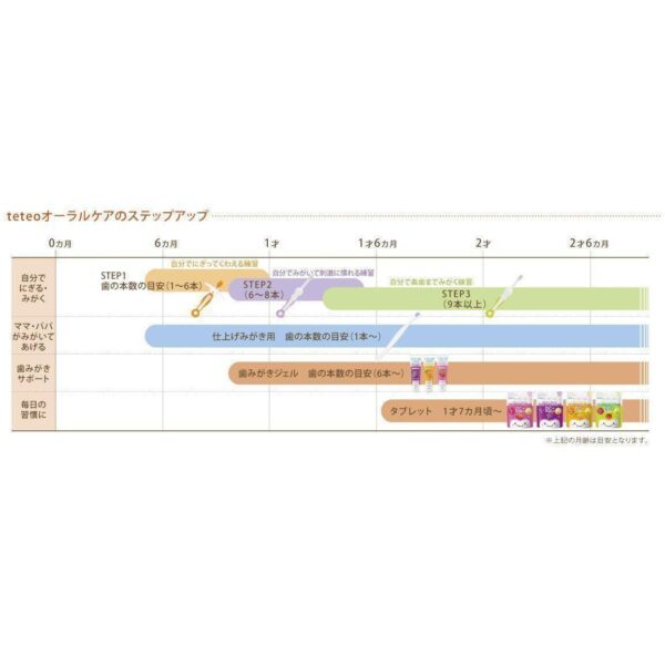 Combi Japan Teteo Baby Toothbrush Set