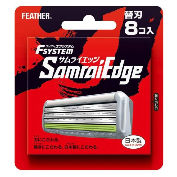 Feather F-System Samurai Edge Razor Blade Refills 8 Cartridges