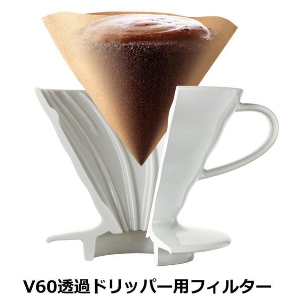 Hario V60 Coffee Filter Paper Size 02 Natural Brown VCF-02-100M