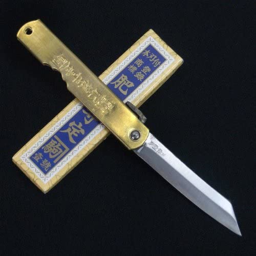 Higonokami Aogami Warikomi Handmade Folding Knife Medium