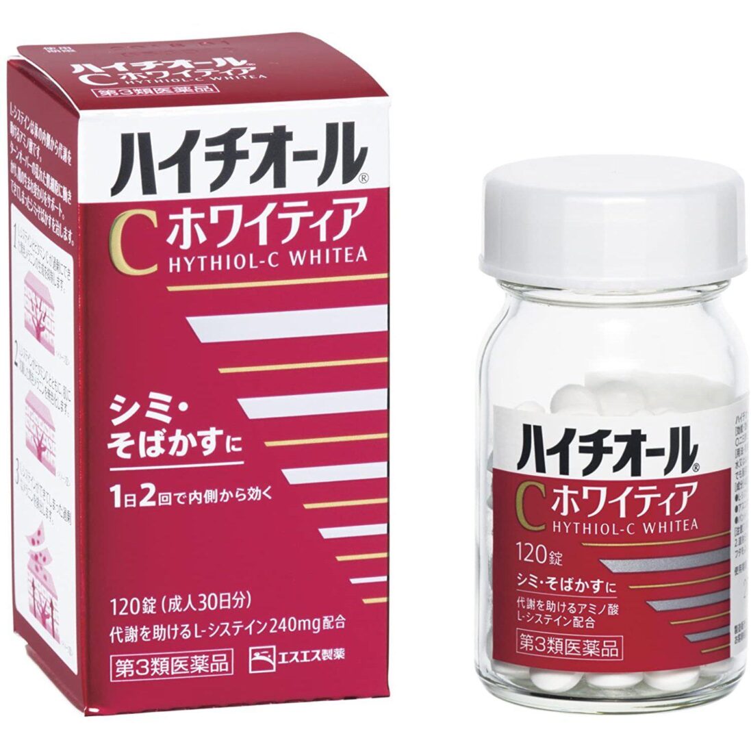 Hythiol C-Whitea Skin Whitening Supplement 120 Tablets (for 30 Days)