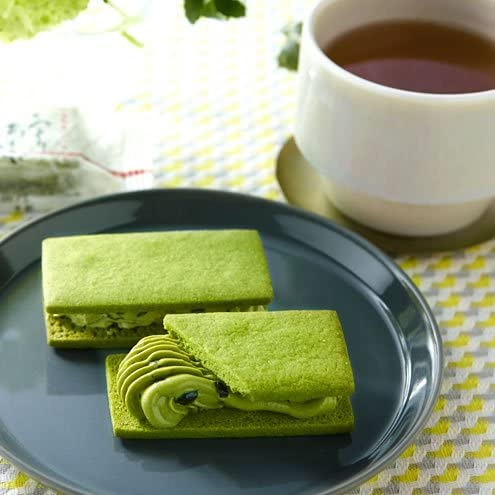 Itohkyuemon Uji Matcha Butter Sand Matcha Sandwich Biscuit 5 Pieces