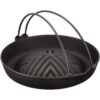 Iwachu Cast Iron Jingisukan Grill Pot with Handle 23006