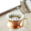 Kalita Copper Wave Coffee Dripper + Glass Server + Paper Filters Set