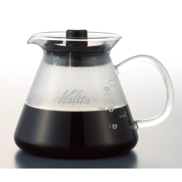 Kalita Copper Wave Coffee Dripper + Glass Server + Paper Filters Set