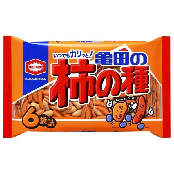 Kameda Kakinotane Snack Rice Crackers with Peanuts (Pack of 3)