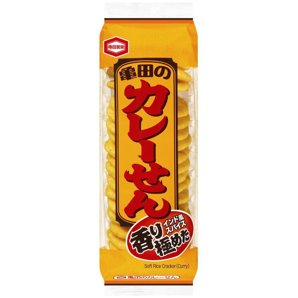 Kameda Karesen Curry Senbei Rice Crackers 18 Pieces