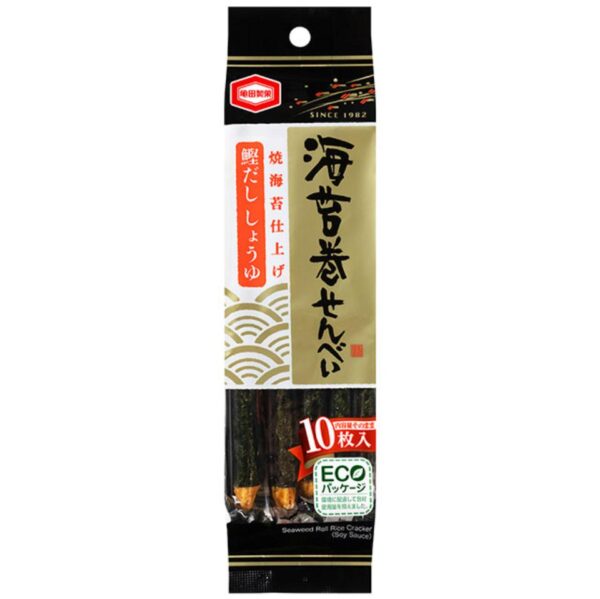 Kameda Norimaki Senbei Rice Cracker With Nori Seaweed (Pack of 3 Bags)