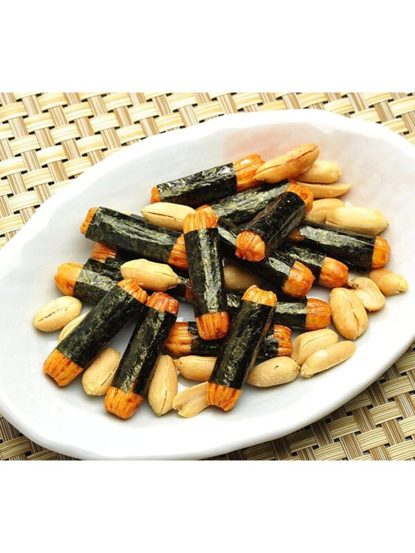 Kameda Noripea Nori Rice Crackers and Peanuts Snack Mix (Pack of 10)