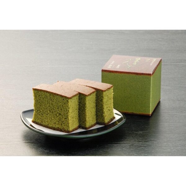 Kashuen Moricho Long Shelf Life Matcha Green Tea Castella Cake 3 Pieces