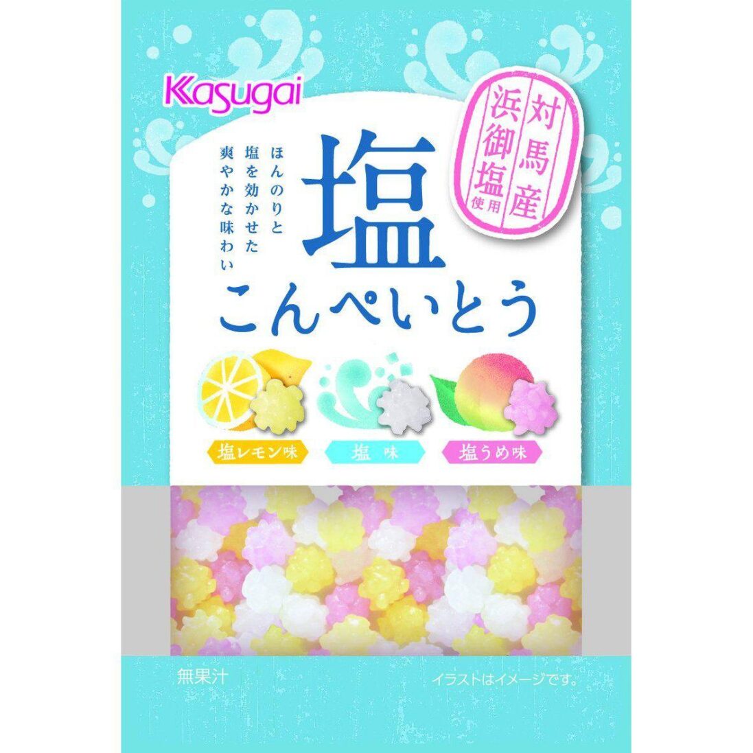 Kasugai Shio Konpeito Lightly Salted Japanese Sugar Candy 35g
