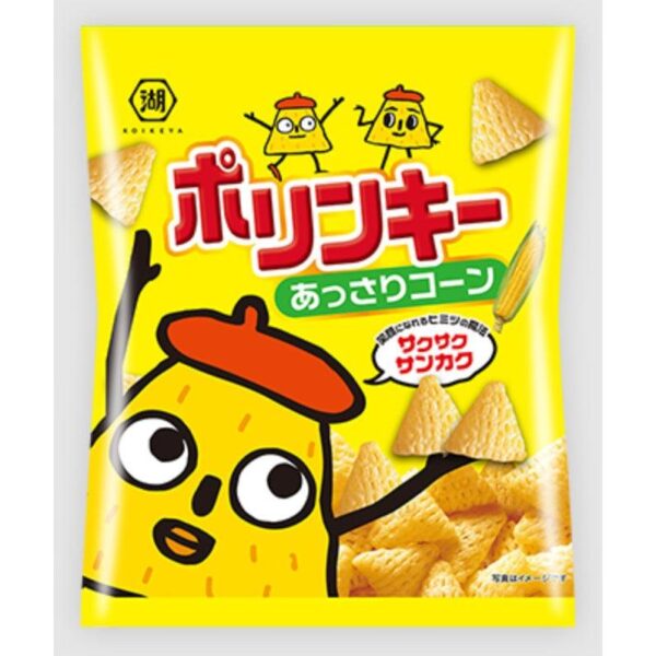 Koikeya Polinky Corn Soup Chips Japanese Corn Snack 60g (Pack of 3)