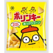 Koikeya Polinky Corn Soup Chips Japanese Corn Snack 60g (Pack of 3)