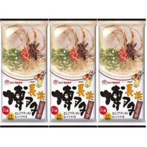 Marutai Hakata Nagahama Soy Sauce Tonkotsu Instant Ramen (Pack of 3)