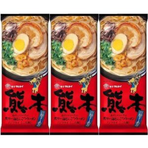 Marutai Kumamoto Ma-Yu Black Garlic Oil Tonkotsu Instant Ramen 3 Packs