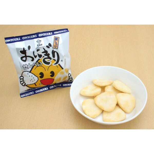 Masuya Onigiri Senbei Salty Rice Crackers Snack (Box of 12 Bags)