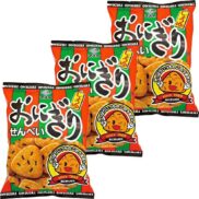 Masuya Onigiri Senbei Soy Sauce Flavored Rice Crackers (Pack of 3)
