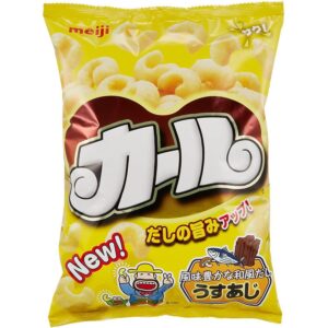 Meiji Karl Light Salted Corn Puff Curls Snack (Box of 10 Bags)