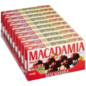Meiji Macadamia Chocolate Snack (Pack of 10)