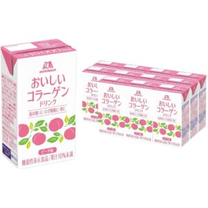 Morinaga Oishi Collagen Drink Peach Flavor 12 Cartons