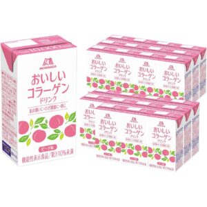 Morinaga Oishi Collagen Drink Peach Flavor 24 Cartons