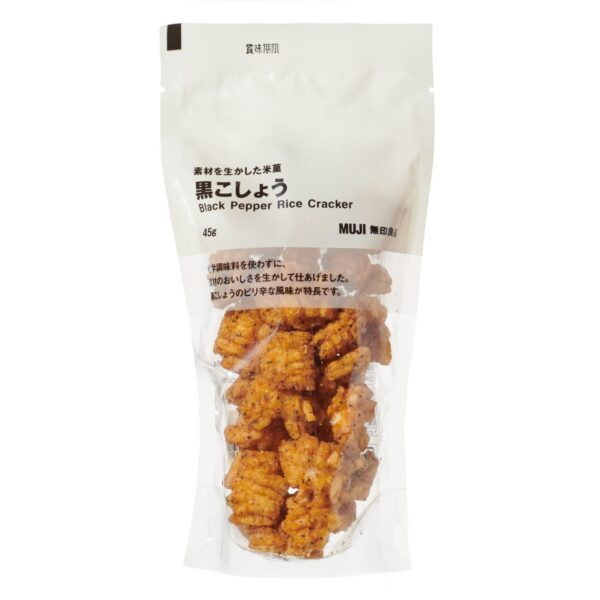 Muji Black Pepper Rice Cracker 45g