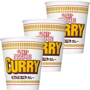 Nissin Cup Noodle Curry Instant Curry Ramen Noodles (Pack of 3)