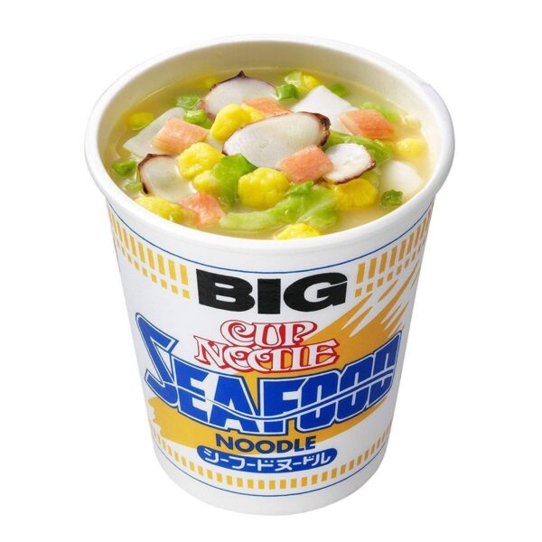 Nissin Instant Cup Noodles Seafood Flavor BIG (Pack of 3)