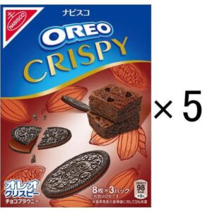 Oreo Crispy Chocolate Brownie Sandwich Cookie 24 Cookies x 5 Boxes