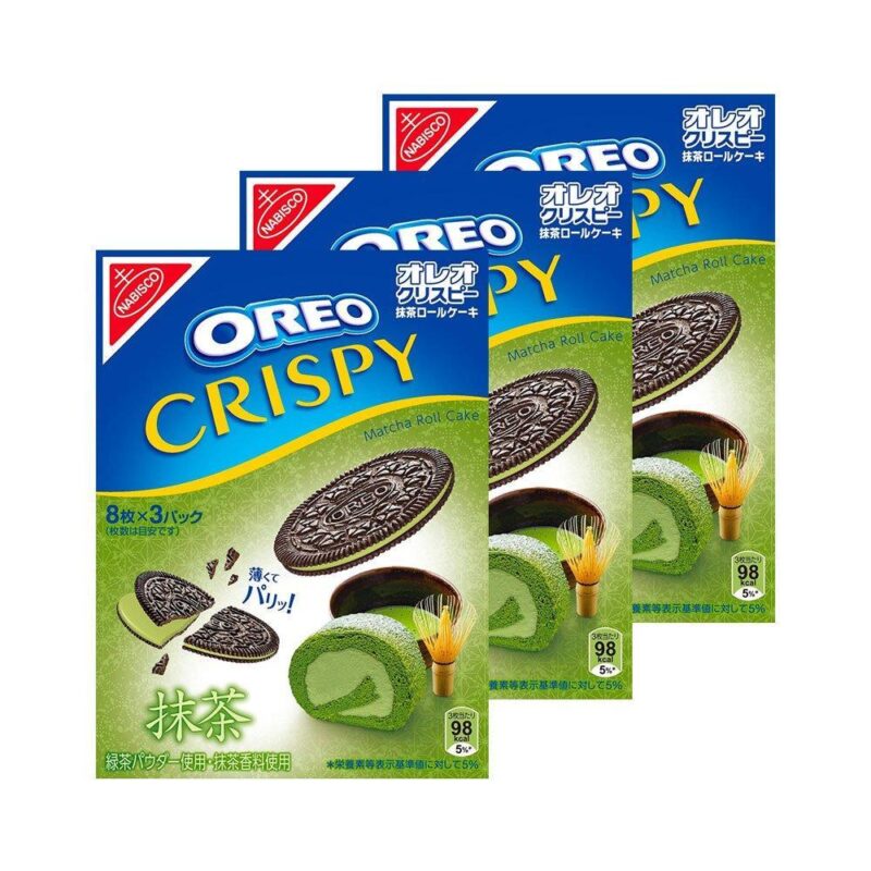 Oreo Crispy Matcha Green Tea Roll Cake Cookies 3 Boxes