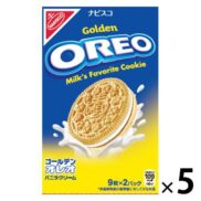 Oreo Golden Vanilla Cream Sandwich Cookies 5 Boxes