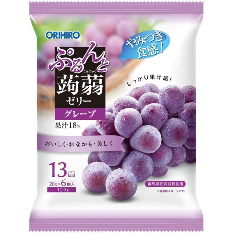 Orihiro Konjac Jelly Snack Grape Flavor 120g