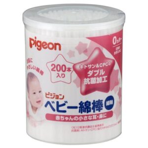 Pigeon Antibacterial Baby Cotton Swabs Thin Shaft 200P