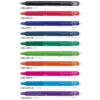 Pilot Frixion Ball Knock Erasable Gel Ink Pens 10 Colors 0.5mm LFBK-230EF-10C