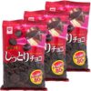 Riska Shittori Choco Chocolate Corn-Puffs Snack 80g x 3 Bags