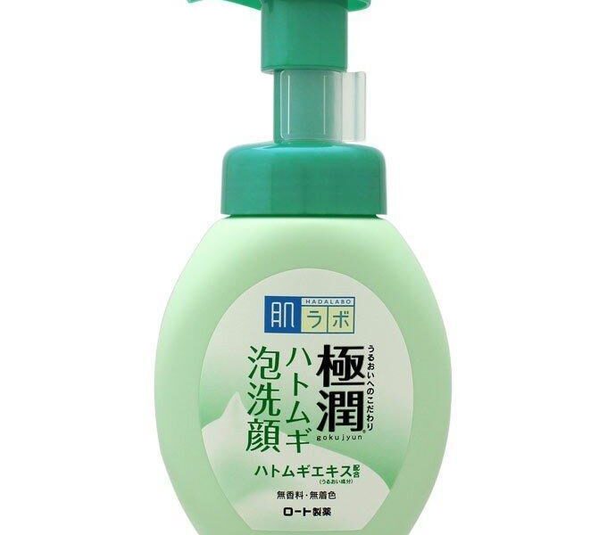 Rohto Hada Labo Gokujyun Adlay Foaming Face Wash 160ml