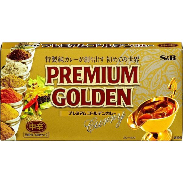 S&B Premium Golden Japanese Curry Roux Blocks 160g