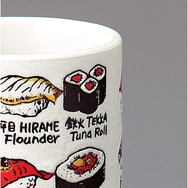 Sohogama Sushi Yunomi Cup Handmade Porcelain Tea Mug