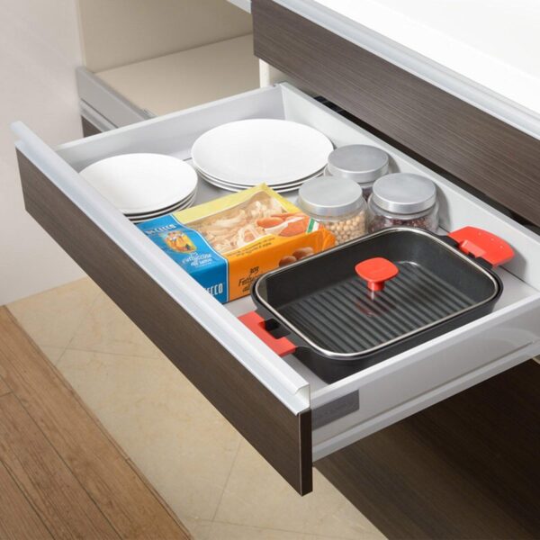 Uchicook Steam Grill with Glass Lid Red UCS16RD