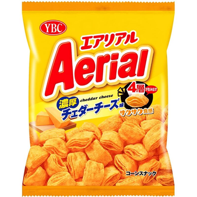 Yamazaki Aerial Rich Cheddar Cheese Corn Chips Snack (Pack of 3 Bags)